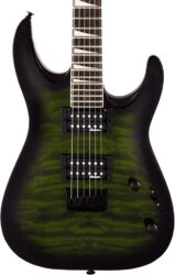 Metal elektrische gitaar Jackson Dinky Arch Top JS32Q DKA HT - Trans green burst