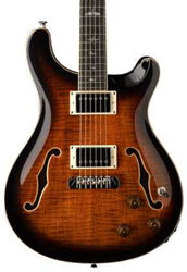Semi hollow elektriche gitaar Prs SE Hollowbody II Piezo - Orange tiger smokeburst