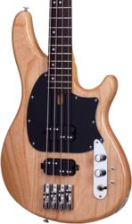 Solid body elektrische bas Schecter CV-4 - Gloss natural