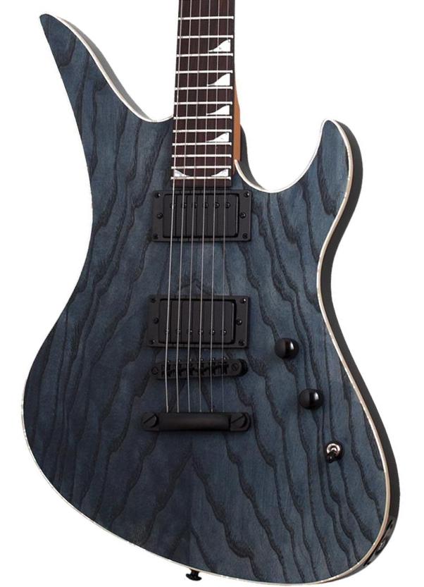 Metalen elektrische gitaar Schecter Avenger Standard - Charcoal satin