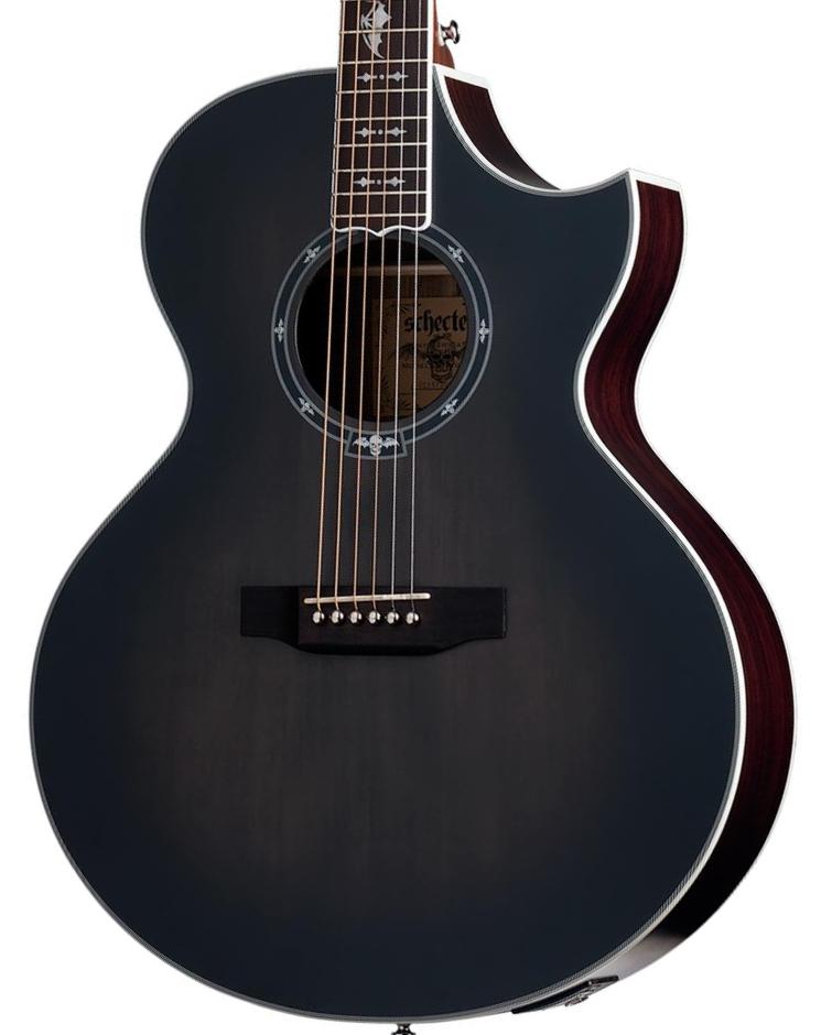Folk gitaar Schecter Synyster Gates SYN GA SC - Trans black burst satin