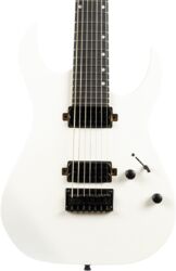 Bariton elektrische gitaar Spira guitars S-407 MWH 7-string - satin white