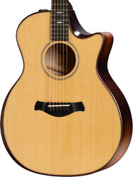 Folk gitaar Taylor 614CE Builder's Edition V-Class - Natural top & wild honey burst